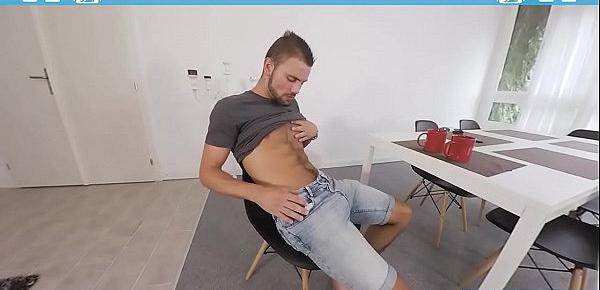  Gay VR PORN-Morning masurbation with sexy twink Jeffrey